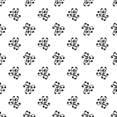 Tekstil, fayans, kıyafet, not defteri, duvar kağıdı için beyaz arkaplan üzerinde soyut yay şekilleri olan vektörsüz desen