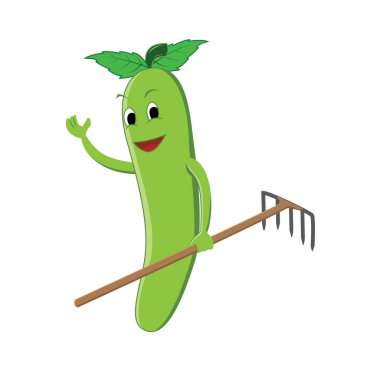 Çizgi filmlerdeki çatallı salatalık grafiği