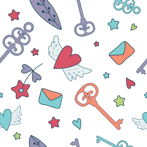 Sorunsuz vektör çiçek desenli beyaz şirin tuşlar üzerinde izole Letonyalı