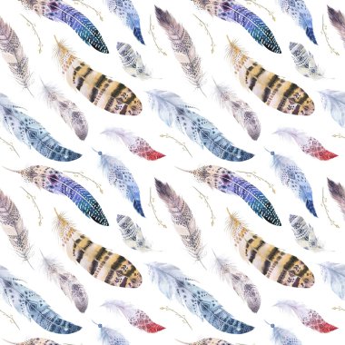 Tüyler desen. Suluboya zarif arka plan. Suluboya col