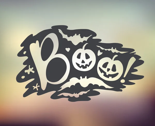 Glückliche halloween Kalligraphie Hintergründe. Vektorbanner — Stockvektor