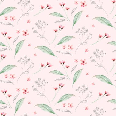 Çiçek desenli suluboya bohem doğal yapraklar, tüyler, çiçekler, beyaz arka planda izole edilmiş. Sanatsal dekorasyon çizimi. Tarihi kaydet, düğün tasarımı, Sevgililer Günü.