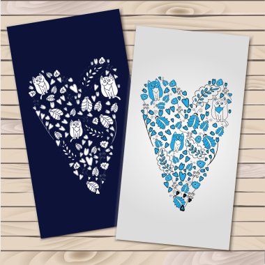 Sevgililer günü kartı.