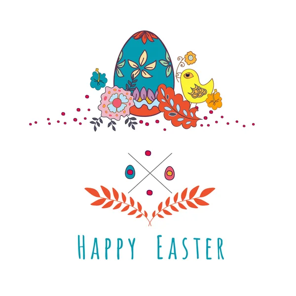 Feliz Pascua Hipster banners con huevos. Ilustración vectorial — Vector de stock