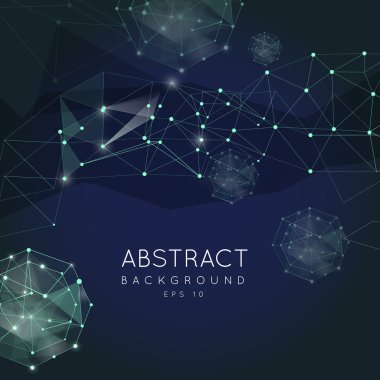 Soyut poligonal adam.