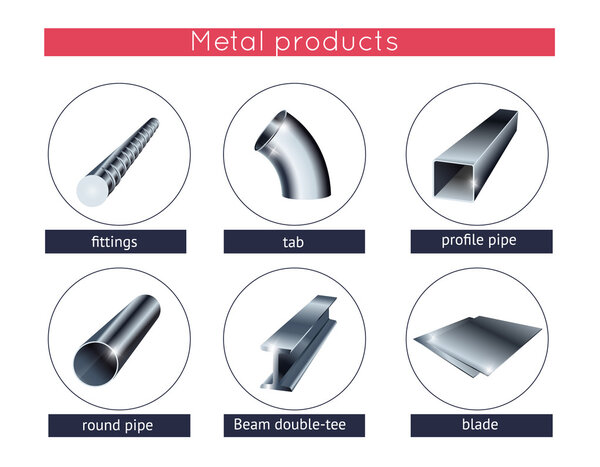 Metal profile and tubes