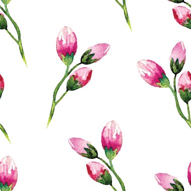 Çiçekler pürüzsüz desen