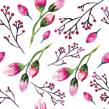 Çiçekler pürüzsüz desen