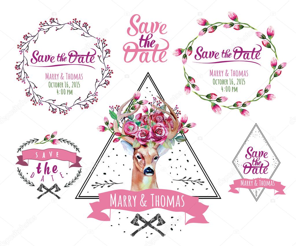Save the date design elements