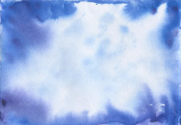 Abstrait fond bleu aquarelle. Arrière-plan spatial — Photo