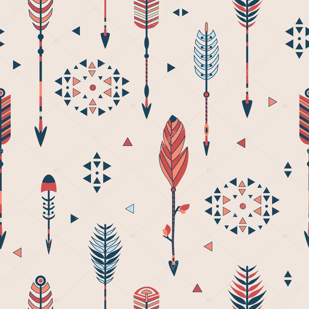 Vector seamless pattern with arrows