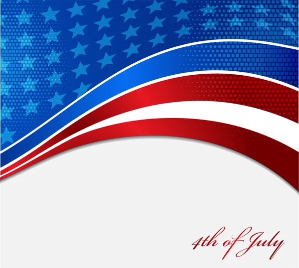 Image vectorielle du drapeau américain — Image vectorielle