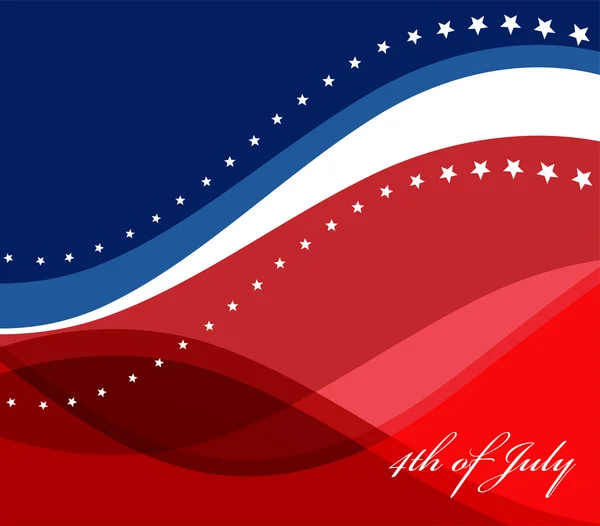 Vektor bild av amerikanska flaggan Stockillustration