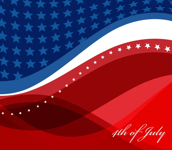 Векторное изображение американского флага — стоковый вектор