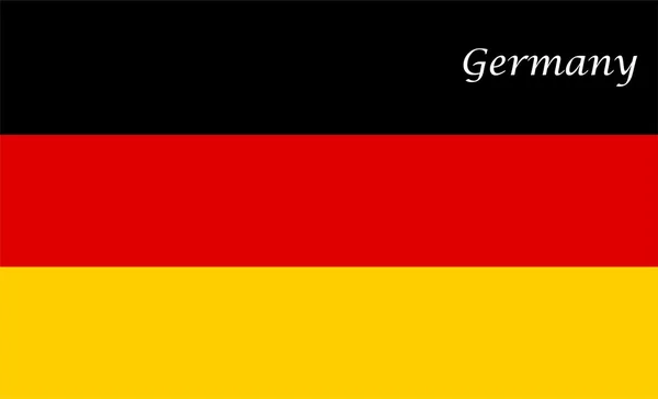 Vector flag of Germany — Stock Vector