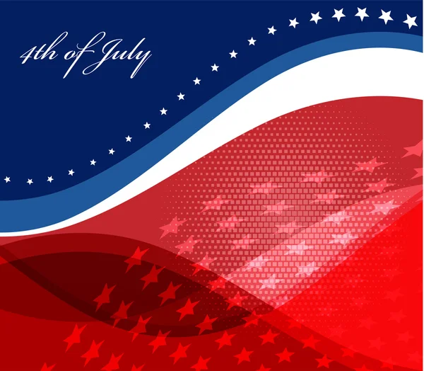 Gambar vektor dari bendera american - Stok Vektor