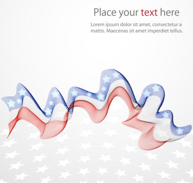 Amerikan bayrağının soyut resim