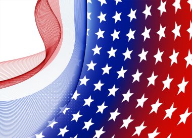 Amerikan bayrağının soyut resim