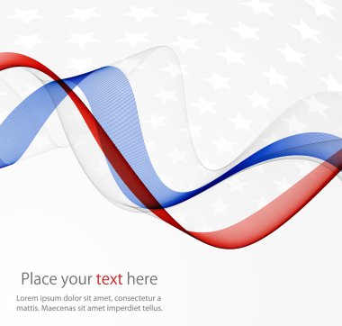 Amerikan bayrağının soyut resim