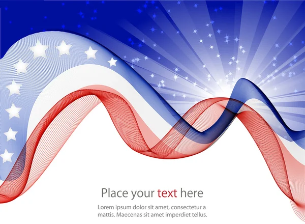 Abstract image of the American flag — Stock Photo, Image