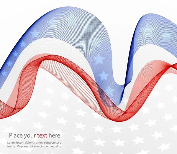 Абстрактное изображение американского флага — стоковое фото