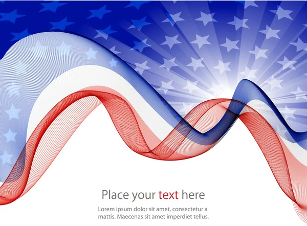 Abstract image of the American flag — Stock Photo, Image