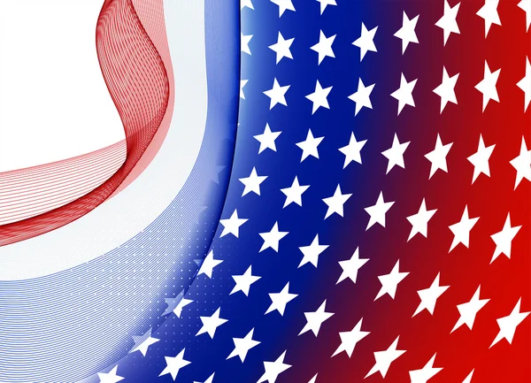 Amerikan bayrağının soyut resim