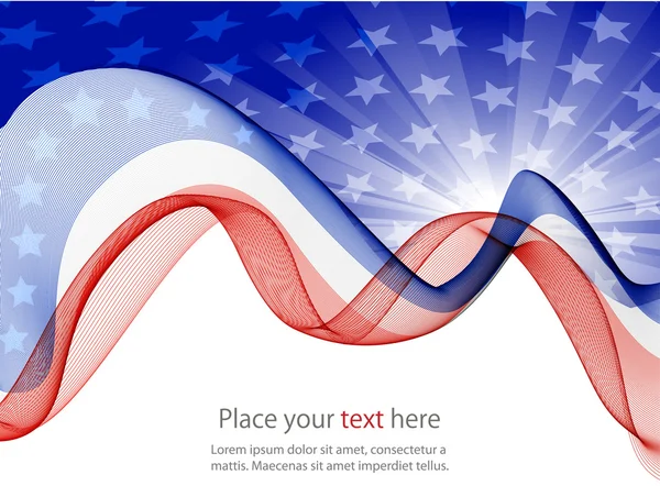 Abstrakta bilden av den amerikanska flaggan — Stockfoto