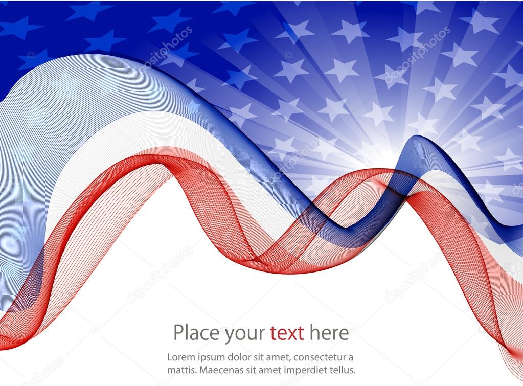 Abstract image of the American flag