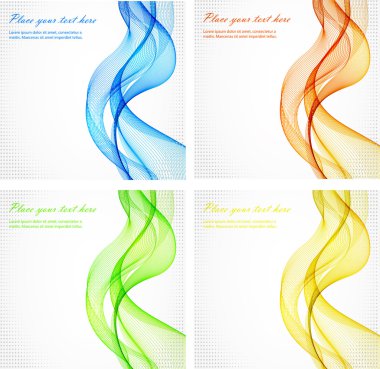 Soyut renk dalgası tasarım ögesi