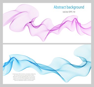 Soyut renk dalgası tasarım ögesi