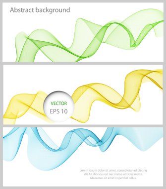 Soyut renk dalgası tasarım ögesi