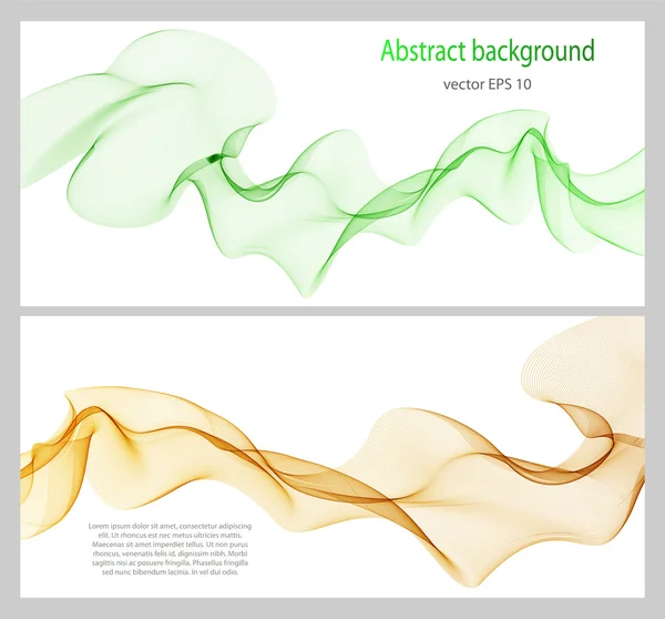 Elemento de diseño de onda de color abstracto — Vector de stock