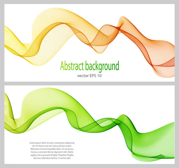 Abstrato elemento de design de onda de cor —  Vetores de Stock