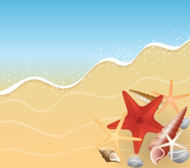 Yaz plaj tatil kavramı arka plan.