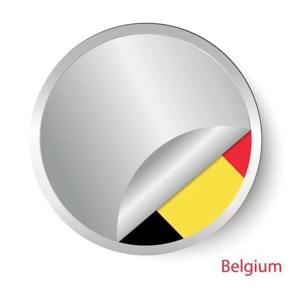 比利时国旗的抽象形象 — 图库矢量图片