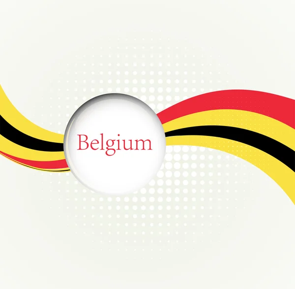 比利时国旗的抽象形象 — 图库矢量图片