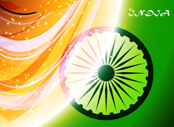 Bandera abstracta de India — Vector de stock