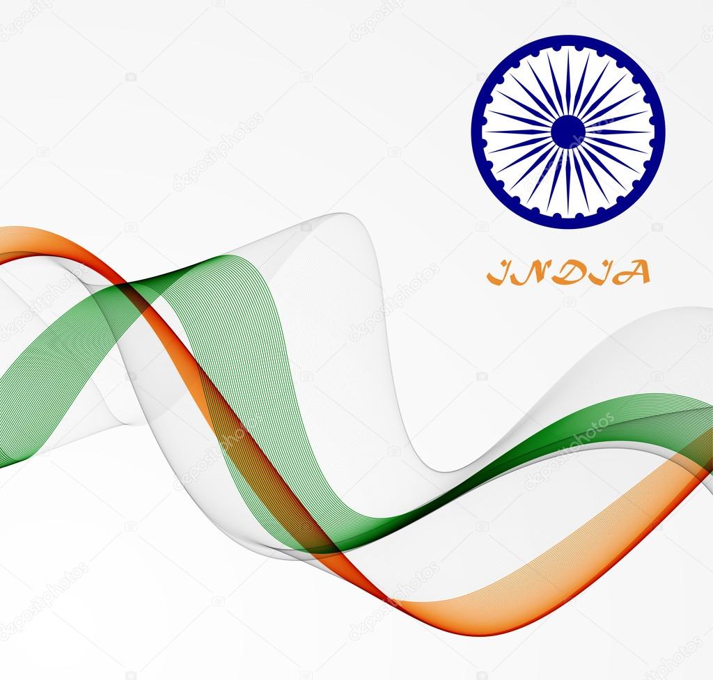 Indian tricolor background Vector Art Stock Images | Depositphotos