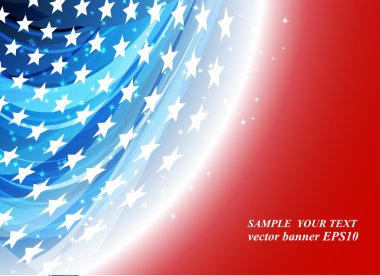 Amerikan bayrağı, bir arka plan 