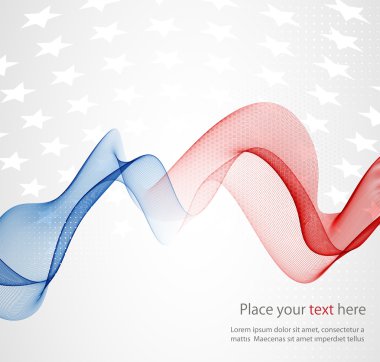 Amerikan bayrağı, bir arka plan 