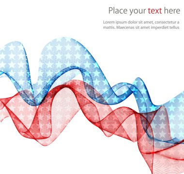 Amerikan bayrağı, bir arka plan 