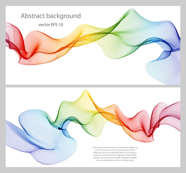 Onda imagens abstratas, design de cores — Vetor de Stock