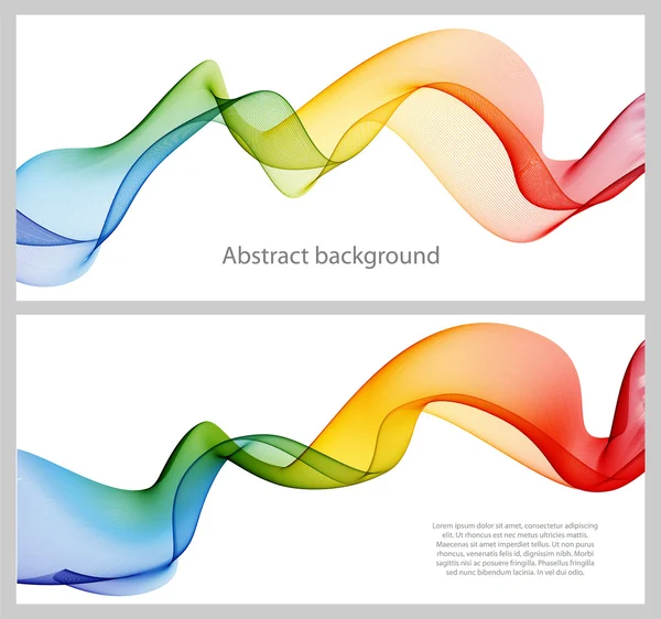 Onda imagens abstratas, design de cores —  Vetores de Stock