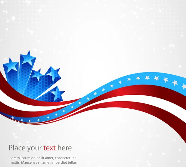 Amerikan bayrağı, bir arka plan 