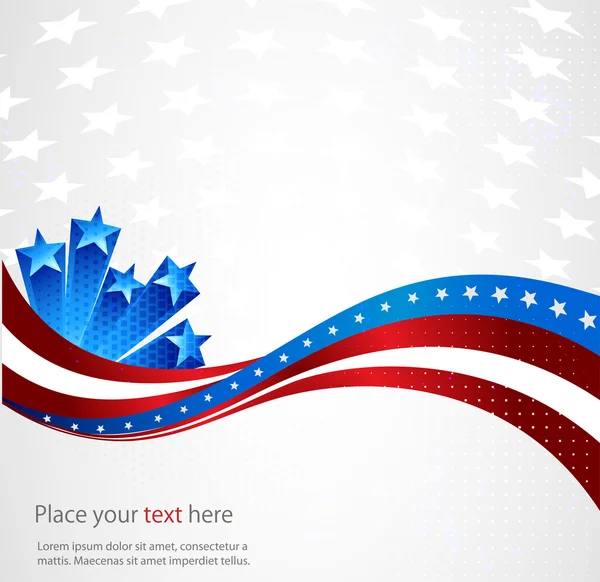 Amerikan bayrağı, bir arka plan 