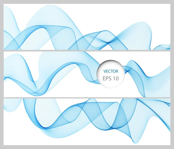 Onda immagini astratte, design a colori — Vettoriale Stock