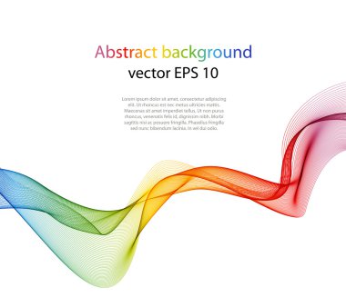 Soyut resim, renk tasarımı dalga