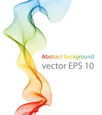 Soyut resim, renk tasarımı dalga