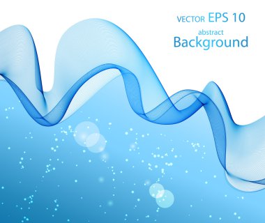 Soyut resim, renk tasarımı dalga